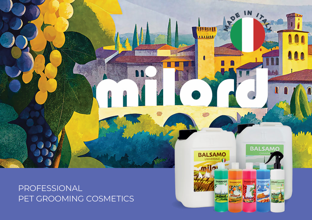 Каталог Milord 2025: итальянская профессиональная косметика для груминга