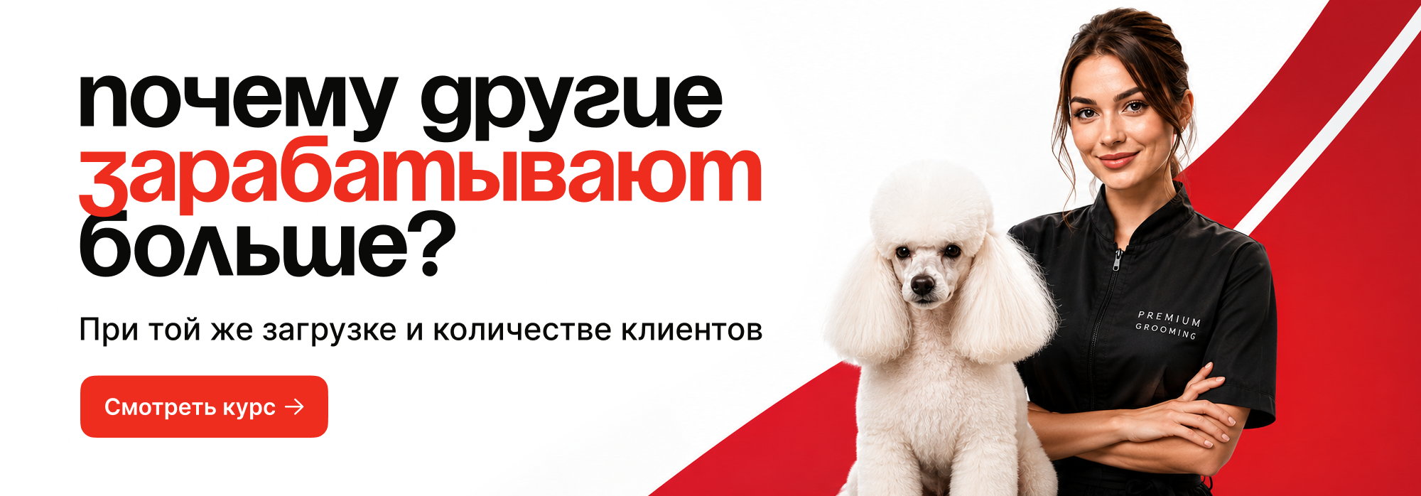 Грумер зарабатывает 2