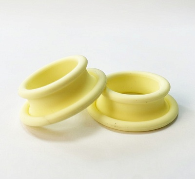 Komondor Кольца для большого пальца матовые желтые (пара), KRbf-015