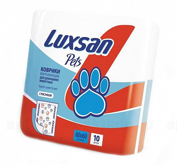 Пеленки впитывающие LuxsanPets 60x60 см 10 шт