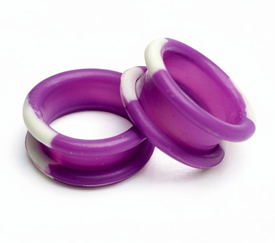 Komondor Кольца для ножниц матовые фиолетовые (пара), KRp-005
