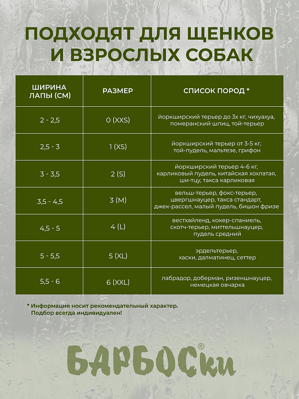 Барбоски №6 "Зеленые"  157006