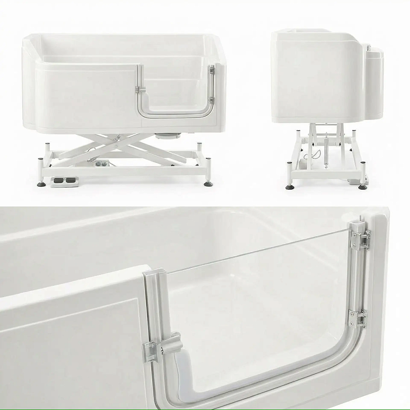 Milord Ванна для мытья собак белая на электроподъемнике, акриловая Milord Acrl-1