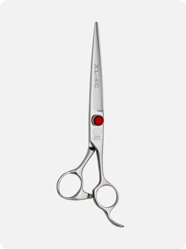 Ножницы Geib XL прямые 8"  XL4C-8  красный страз