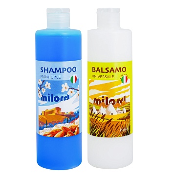 MILORD Набор "Увлажняющий" Бальзам универсальный  + шампунь "Миндаль"  по 300 мл M3872