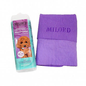 Полотенце Milord для домашних животных, 66*43 см, фиолетовое МТ001