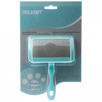 DeLIGHT AQUA Пуходерка пластик мягкий корд средняя 36821MA