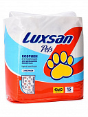 Пеленки коврики впитывающие LuxsanPets 40x60 см 15 шт