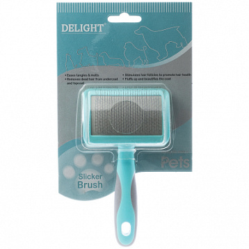 DeLIGHT AQUA Пуходерка пластик мягкий корд малая 36821SA