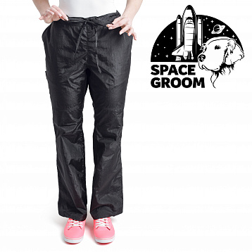 Брюки SPACE GROOM на резинке черные XXL  B01-1