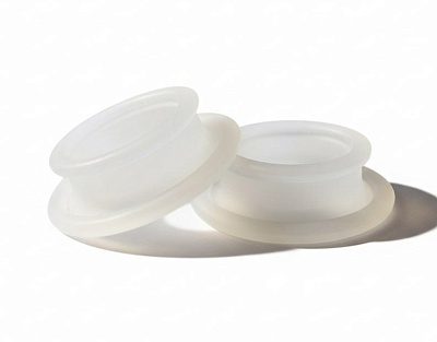 Komondor Кольца для большого пальца матовые белые (пара), KRbf-014