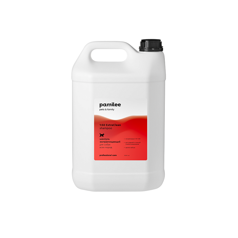 Pamilee Шампунь экстраочищающий для собак, ExtraClean Арбуз, 5л, S5EC1086