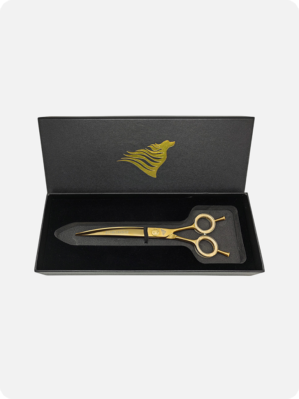 Komondor Ножницы GOLD изогнутые  KG-53
