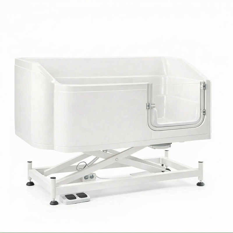 Milord Ванна для мытья собак белая на электроподъемнике, акриловая Milord Acrl-1