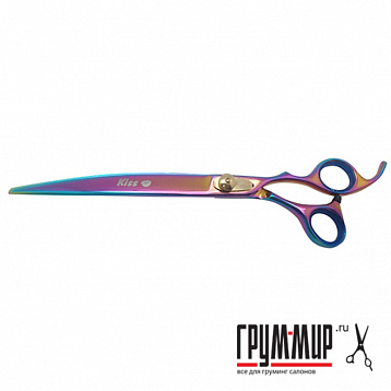 Ножницы GEIB Kiss Rainbow, изогнутые 9,5"  