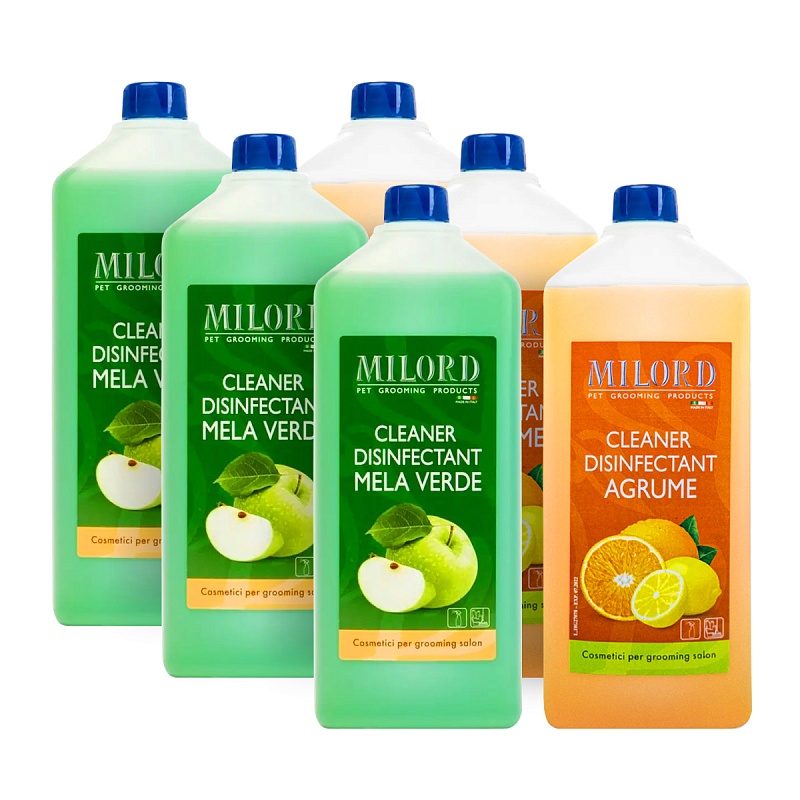 MILORD Набор Дез. средств Mela Verde коробка 1лх3шт+Agrume 1лх3шт