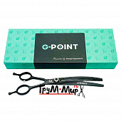 Ножницы G-Point, филировочные, изогнутые 7\'  GP-700/66CTBlack