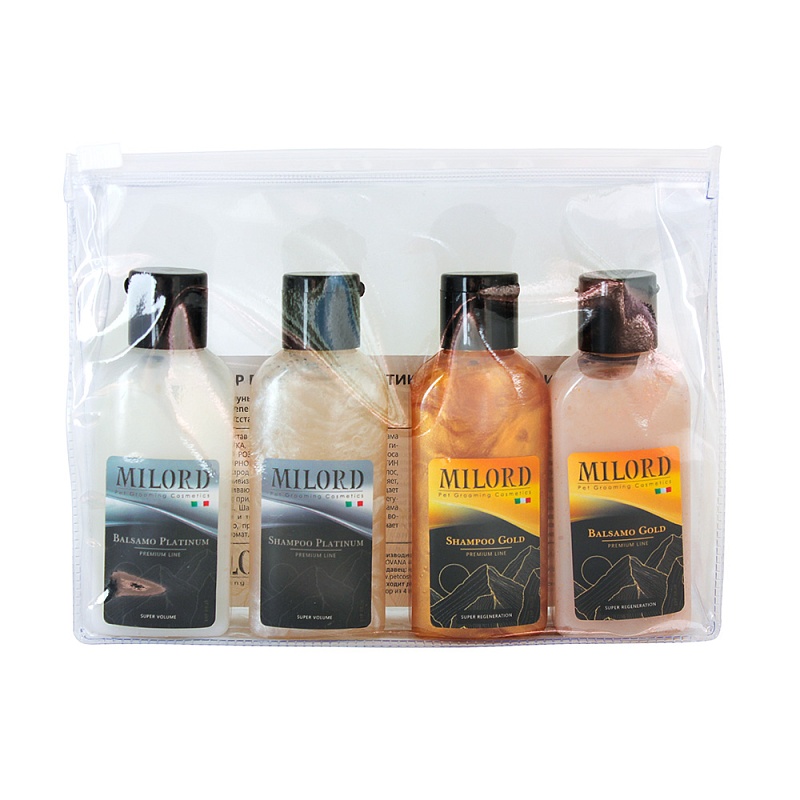 MILORD Набор Премиум пробный "GOLD+PLATINUM" 4 х 50 мл  NM0036