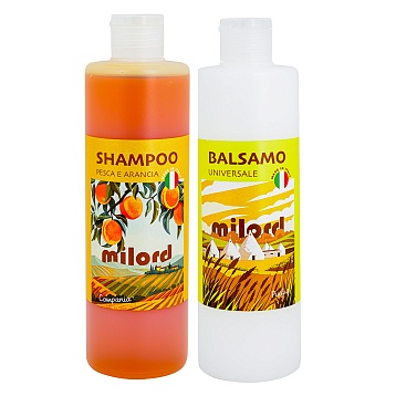 MILORD Набор "Текстурирующий". Бальзам Универсальный  + Шампунь "Персик и Апельсин"  по 300 мл M3896